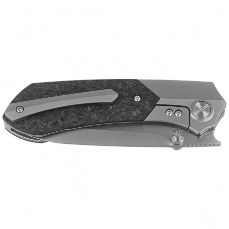 Nóż składany Remette RTPT-E Gray Titanium/Shredded Carbon Fiber, Pearlescent M390 Nóż składany Remette RTPT-E Gray Titanium/Shredded Carbon Fiber, Pearlescent M390
