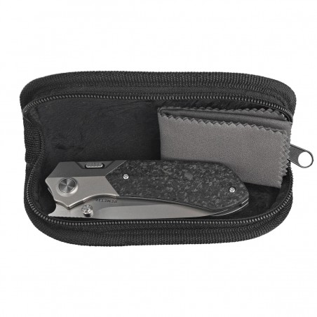 Nóż składany Remette RTPT-E Gray Titanium/Shredded Carbon Fiber, Pearlescent M390 Nóż składany Remette RTPT-E Gray Titanium/Shredded Carbon Fiber, Pearlescent M390