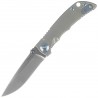 Nóż składany Spartan Blades Harsey Folder 3.25 Gray Titanium, Blue HW, Stonewashed CPM S45VN by William W. Harsey Jr. (SF10SWBL)