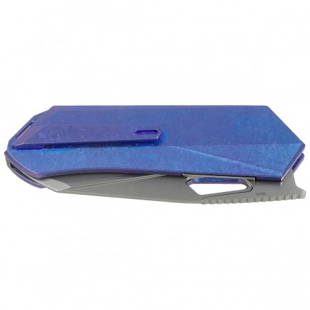 Nóż składany Remette Woodpecker Crystal Blue Titanium, Hand Grinding Pearlescent M390 (RTWP-IB) Nóż składany Remette Woodpecker Crystal Blue Titanium, Hand Grinding Pearlescent M390 (RTWP-IB)