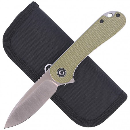 Nóż składany CIVIVI Elementum Flipper Olive Micarta, Satin Finish (C907S) Nóż składany CIVIVI Elementum Flipper Olive Micarta, Satin Finish (C907S)