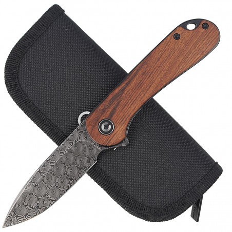 Nóż składany CIVIVI Elementum Flipper Cuibourtia Wood, Black Damascus (C907DS-2) Nóż składany CIVIVI Elementum Flipper Cuibourtia Wood, Black Damascus (C907DS-2)
