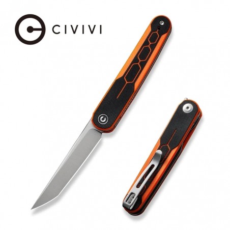 Nóż składany Civivi KwaiQ Orange/Black G10, Satin Nitro-V by Rafal Brzeski (C23015-2) Nóż składany Civivi KwaiQ Orange/Black G10, Satin Nitro-V by Rafal Brzeski (C23015-2)