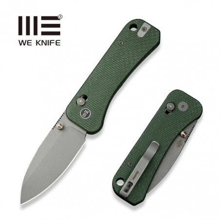 Nóż składany WE Knife Banter 2 Green Canvas Micarta, Grey Stonewashed CPM S35VN by Ben Petersen (WE23075-3) Nóż składany WE Knife Banter 2 Green Canvas Micarta, Grey Stonewashed CPM S35VN by Ben Petersen (WE23075-3)