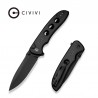 Nóż składany Civivi Hyperpulse Black Aluminium, Black Stonewashed 14C28N (C23087A-1)