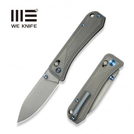 Nóż składany We Knife Bougie Banter Gray Titanium, Gray Stonewashed CPM S45VN by Ben Petersen (WE24009-2) Nóż składany We Knife Bougie Banter Gray Titanium, Gray Stonewashed CPM S45VN by Ben Petersen (WE24009-2)