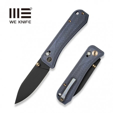 Nóż składany We Knife Bougie Banter Blue Titanium, Black Stonewashed CPM S45VN by Ben Petersen (WE24009-1) Nóż składany We Knife Bougie Banter Blue Titanium, Black Stonewashed CPM S45VN by Ben Petersen (WE24009-1)