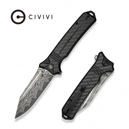 Nóż składany Civivi Neurohaptic Black G10/Carbon Fiber, Damascus (C23080-DS1) Nóż składany Civivi Neurohaptic Black G10/Carbon Fiber, Damascus (C23080-DS1)