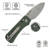 Nóż składany Civivi Baby Banter 2 Green Canvas Micarta, Gray Stonewashed Nitro-V by Ben Petersen (C23074-3)