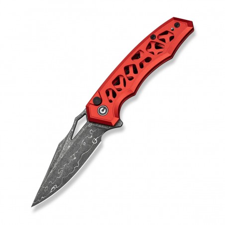 Nóż składany Civivi Anaaki Red Aluminium, Damascus (C24039-DS1) Nóż składany Civivi Anaaki Red Aluminium, Damascus (C24039-DS1)
