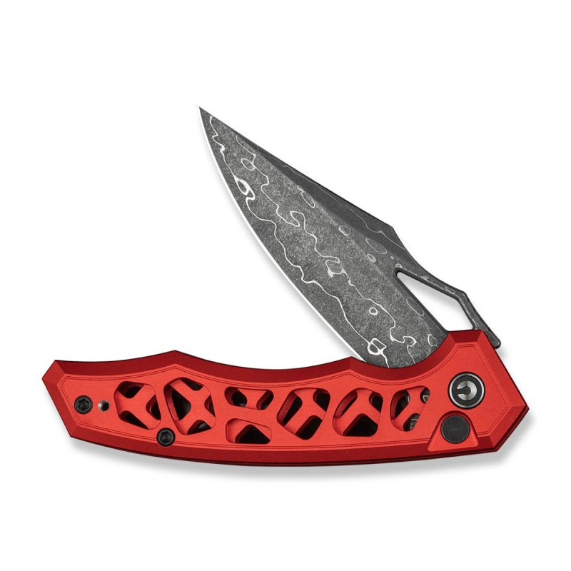 Nóż składany Civivi Anaaki Red Aluminium, Damascus (C24039-DS1)