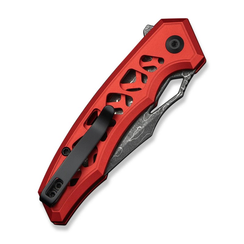 Nóż składany Civivi Anaaki Red Aluminium, Damascus (C24039-DS1)