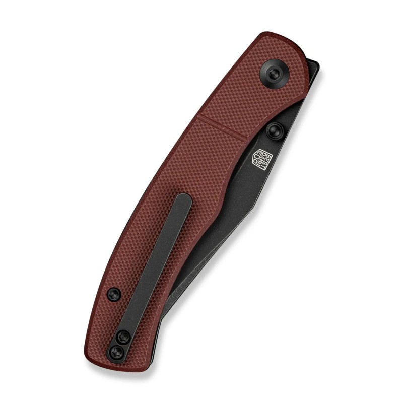 Nóż składany Civivi Clingman Burgundy G10, Black Stonewashed Nitro-V by Taylor Martin Best Damn EDC (C23065-2)