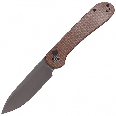 Nóż składany CIVIVI Button Lock Elementum Brown Micarta, Gray Stonewashed (C2103D) Nóż składany CIVIVI Button Lock Elementum Brown Micarta, Gray Stonewashed (C2103D)