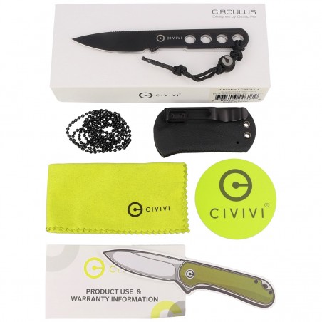 Nóż Civivi Circulus Naked Stainless Steel, Black Stonewashed 10Cr15CoMoV by Ostap Hel (C22012-1) Nóż Civivi Circulus Naked Stainless Steel, Black Stonewashed 10Cr15CoMoV by Ostap Hel (C22012-1)