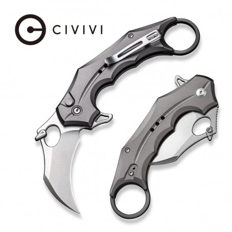 Nóż składany karambit Civivi Incisor II Gray Aluminium, Satin Nitro-V (C16016B-3) Nóż składany karambit Civivi Incisor II Gray Aluminium, Satin Nitro-V (C16016B-3)