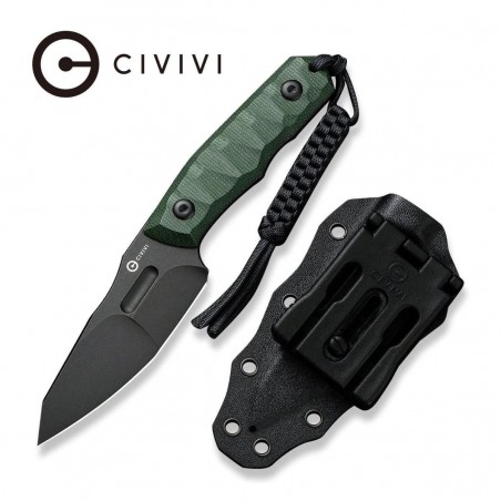 Nóż Civivi Propugnator Green Canvas Micarta, Black Stonewashed D2 by PG Knives (C23002-2) Nóż Civivi Propugnator Green Canvas Micarta, Black Stonewashed D2 by PG Knives (C23002-2)
