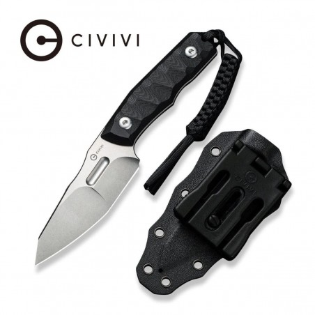 Nóż Civivi Propugnator Black G10, Stonewashed D2 by PG Knives (C23002-1) Nóż Civivi Propugnator Black G10, Stonewashed D2 by PG Knives (C23002-1)