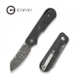 Nóż składany Civivi Crabby Shredded Carbon Fiber, Damascus by Ken Onion Jr. (C24055-DS1)