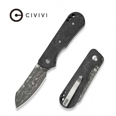 Nóż składany Civivi Crabby Shredded Carbon Fiber, Damascus by Ken Onion Jr. (C24055-DS1) Nóż składany Civivi Crabby Shredded Carbon Fiber, Damascus by Ken Onion Jr. (C24055-DS1)