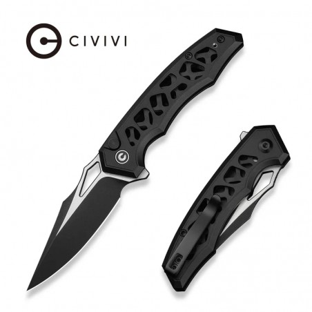 Nóż składany Civivi Anaaki Black Aluminium, Black Stonewashed/Satin Nitro-V (C24039-1) Nóż składany Civivi Anaaki Black Aluminium, Black Stonewashed/Satin Nitro-V (C24039-1)