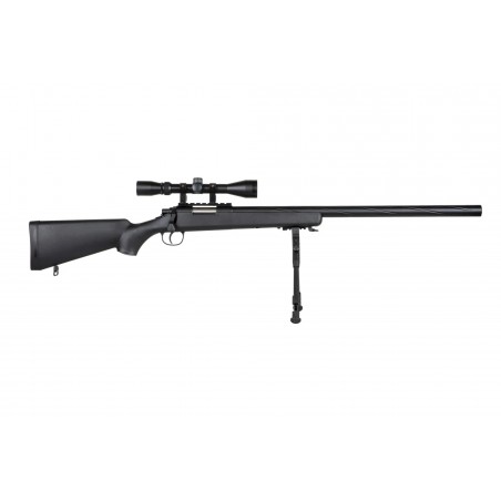 Replika karabinu snajperskiego Specna Arms SA-S12 EDGE™ z lunetą i dwójnogiem Czarna Replika karabinu snajperskiego Specna Arms SA-S12 EDGE™ z lunetą i dwójnogiem Czarna