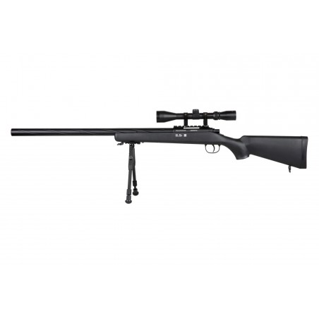 Replika karabinu snajperskiego Specna Arms SA-S12 EDGE™ z lunetą i dwójnogiem Czarna Replika karabinu snajperskiego Specna Arms SA-S12 EDGE™ z lunetą i dwójnogiem Czarna