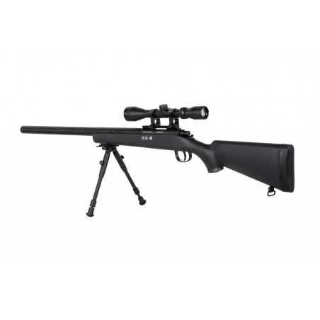 Replika karabinu snajperskiego Specna Arms SA-S12 EDGE™ z lunetą i dwójnogiem Czarna Replika karabinu snajperskiego Specna Arms SA-S12 EDGE™ z lunetą i dwójnogiem Czarna