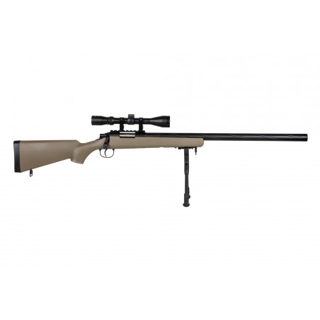 Replika karabinu snajperskiego Specna Arms SA-S12 EDGE™ z lunetą i dwójnogiem Tan
