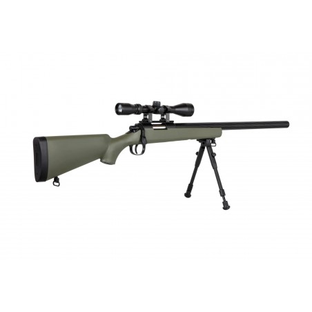 Replika karabinu snajperskiego Specna Arms SA-S12 EDGE™ z lunetą i dwójnogiem Oliwkowa Replika karabinu snajperskiego Specna Arms SA-S12 EDGE™ z lunetą i dwójnogiem Oliwkowa