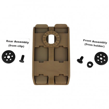 Mocowanie do taśm ESP Roto 360° Double-row MOLLE Clip, wsuwane (UBC-04-2 KH) Mocowanie do taśm ESP Roto 360° Double-row MOLLE Clip, wsuwane (UBC-04-2 KH)