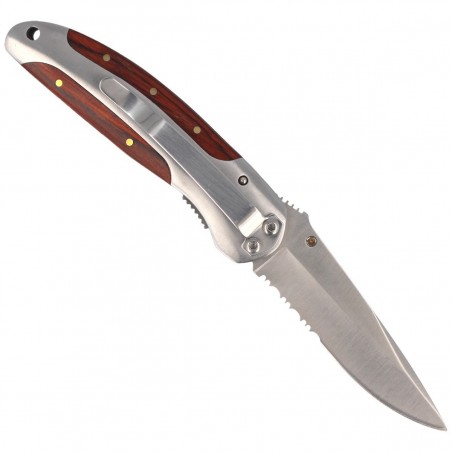 Nóż składany Herbertz CJH Pakka Wood/Steel, Satin 420 (256410 - 44199) Nóż składany Herbertz CJH Pakka Wood/Steel, Satin 420 (256410 - 44199)