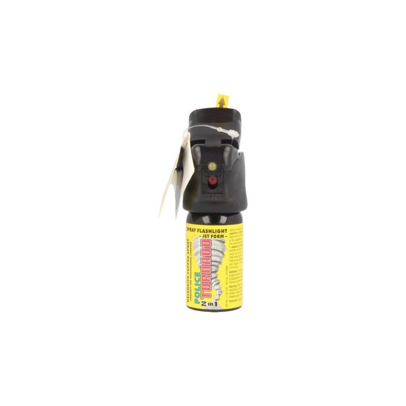 Gaz pieprzowy ESP Police Tornado Spray & Flashlight 40ml (SFL-01-40)