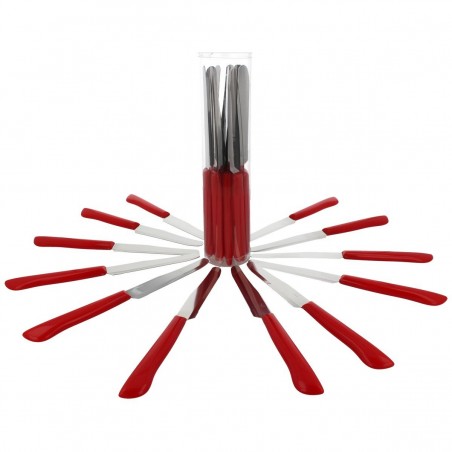 Komplet noży kuchennych Doi Leons Arlecchini Red, Tuba 12szt (PV 208 TUBO-12/RD) Komplet noży kuchennych Doi Leons Arlecchini Red, Tuba 12szt (PV 208 TUBO-12/RD)