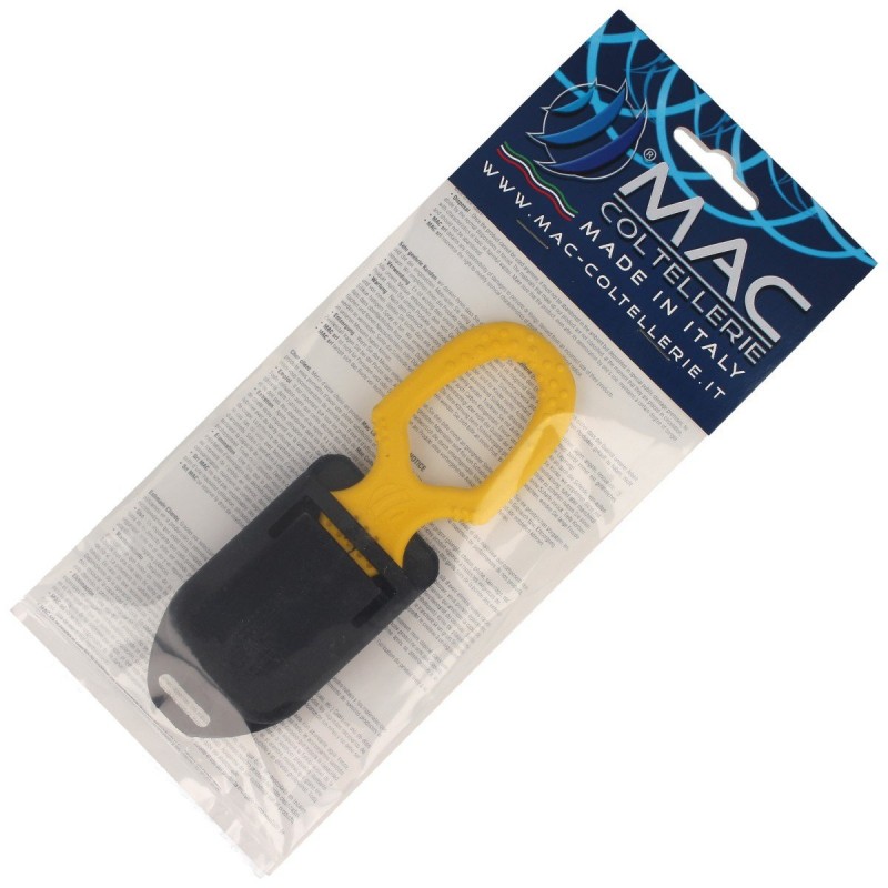 Nóż ratowniczy MAC Coltellerie Twin Rescuer Yellow FRN, Satin W 1.4034 (MC TS09.Y)