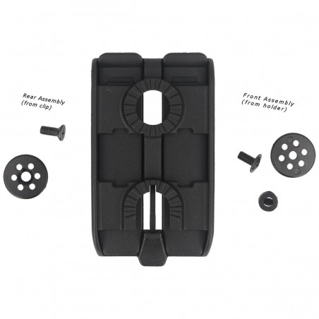 Mocowanie do taśm ESP Roto 360° Double-row MOLLE Clip z Quick Change, wsuwane (UBC-07 BK) Mocowanie do taśm ESP Roto 360° Double-row MOLLE Clip z Quick Change, wsuwane (UBC-07 BK)
