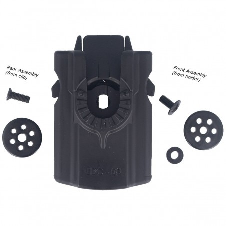 Mocowanie na pas ESP Roto 360° Belt Clip z Quick Change, zaciskane (UBC-08) Mocowanie na pas ESP Roto 360° Belt Clip z Quick Change, zaciskane (UBC-08)