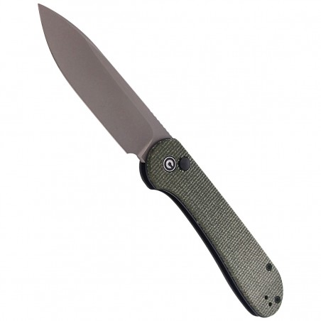Nóż składany CIVIVI Button Lock Elementum Dark Green Micarta, Gray Stonewashed (C2103C) Nóż składany CIVIVI Button Lock Elementum Dark Green Micarta, Gray Stonewashed (C2103C)
