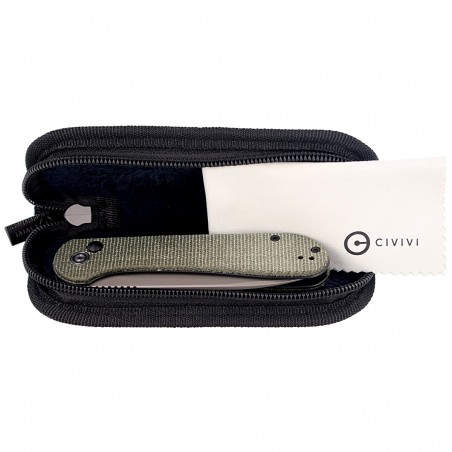 Nóż składany CIVIVI Button Lock Elementum Dark Green Micarta, Gray Stonewashed (C2103C) Nóż składany CIVIVI Button Lock Elementum Dark Green Micarta, Gray Stonewashed (C2103C)