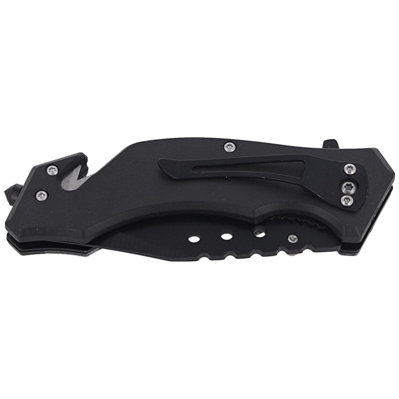 Nóż ratowniczy Herbertz CJH Route 66, Black Blade 420 (44005)