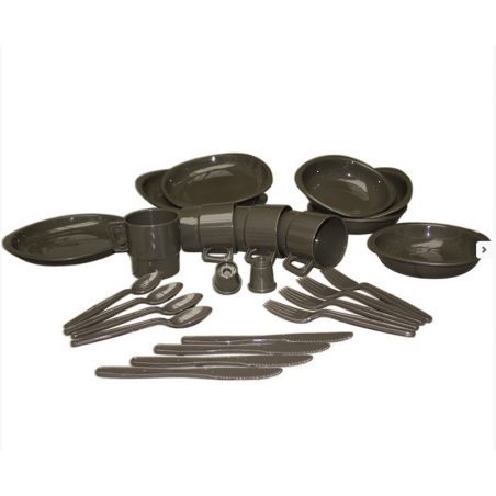 Zestaw naczyń turystycznych Mil-Tec 26 szt., Olive (14687000) Zestaw naczyń turystycznych Mil-Tec 26 szt., Olive (14687000)