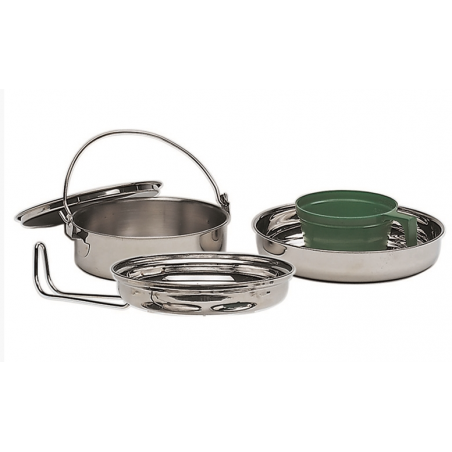 Zestaw biwakowy Mil-Tec Stainless Steel, 5 elementów (14646000) Zestaw biwakowy Mil-Tec Stainless Steel, 5 elementów (14646000)