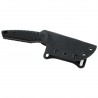 Nóż Fox KS Black G10, Top Shield Antracite Stonewashed Niolox by GZ Tactical Knives (FX-627 G10B)