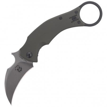 Nóż składany FOX Karambit Black Bird by Bastinelli G10 OD Green, Stone Washed (FX-591 ODSW) Nóż składany FOX Karambit Black Bird by Bastinelli G10 OD Green, Stone Washed (FX-591 ODSW)
