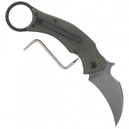 Nóż składany FOX Karambit Black Bird by Bastinelli G10 OD Green, Stone Washed (FX-591 ODSW) Nóż składany FOX Karambit Black Bird by Bastinelli G10 OD Green, Stone Washed (FX-591 ODSW)