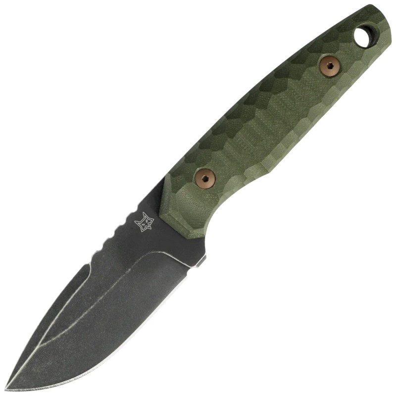 Nóż Fox KS OD Green G10, Top Shield Antracite Stonewashed Niolox by GZ Tactical Knives (FX-627 G10OD)