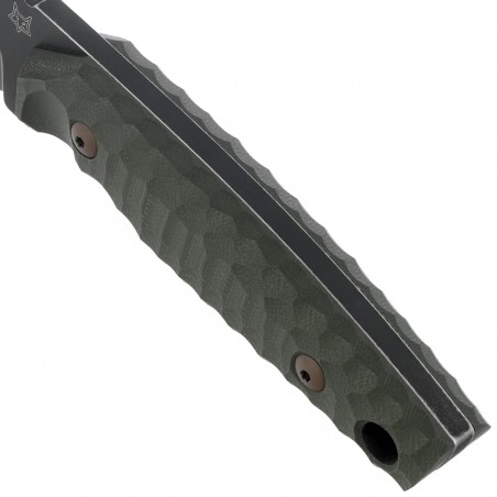 Nóż Fox KS OD Green G10, Top Shield Antracite Stonewashed Niolox by GZ Tactical Knives (FX-627 G10OD)