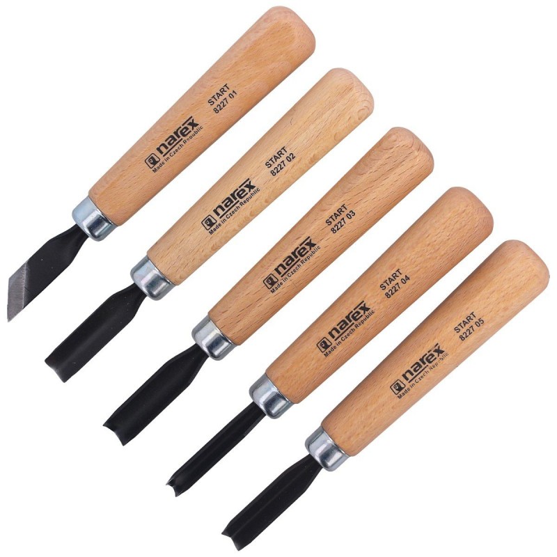 Zestaw dłut rzeźbiarskich dla początkujących Narex Start 5szt (869200)