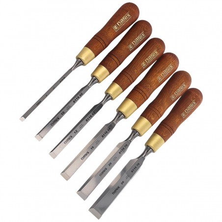 Zestaw 6 dłut stolarskich Narex Premium 6, 10, 12, 16, 20, 26 (853250) Zestaw 6 dłut stolarskich Narex Premium 6, 10, 12, 16, 20, 26 (853250)