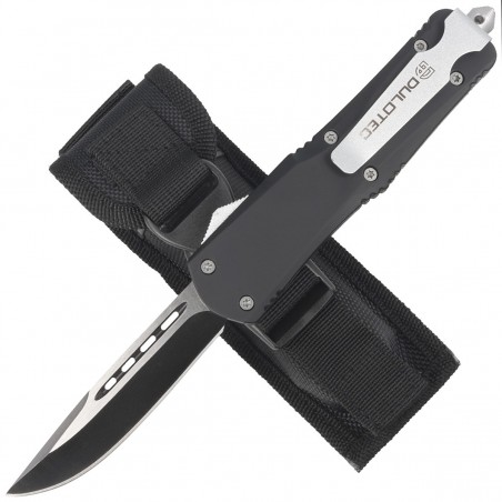 Nóż automatyczny Dulotec OTF Black Aluminium, Two-Tone Finish 3Cr13MoV (K180A) Nóż automatyczny Dulotec OTF Black Aluminium, Two-Tone Finish 3Cr13MoV (K180A)
